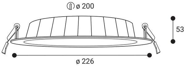 LED2 2460451 LED2 Zápustné svítidlo GAMA 23, W 21W 3000K/3500K/4000K bílá - LED2 Lighting