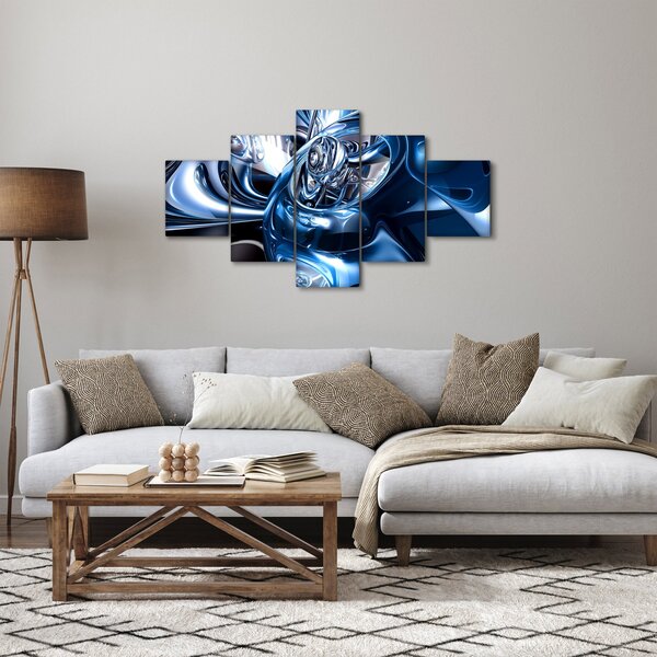 Obraz abstrake - kruhy (125x70 cm)