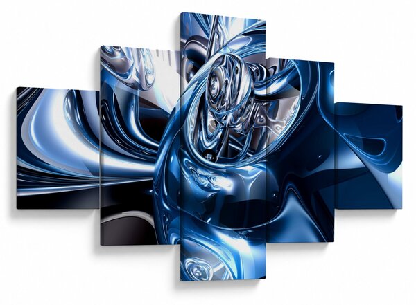 Obraz abstrake - kruhy (125x70 cm)