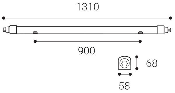 LED2 1240641 LED2 Stropní svítidlo LIGA 120 LK 40W 4000K bílá - LED2 Lighting