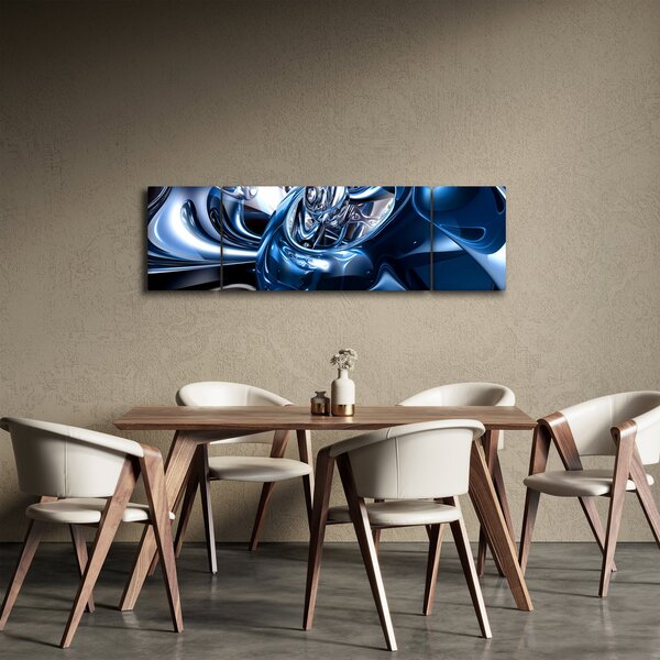 Obraz abstrake - kruhy (170x50 cm)