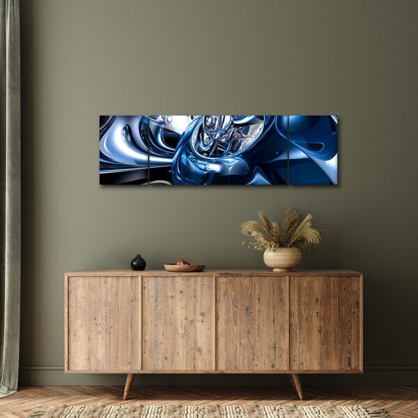 Obraz abstrake - kruhy (170x50 cm)