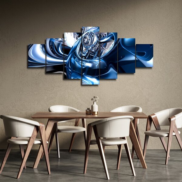 Obraz abstrake - kruhy (210x100 cm)