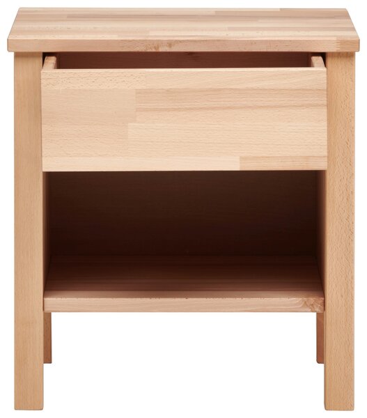 NOČNÍ STOLEK, jádrový buk, jádrový buk, 47/49/37 cm MID.YOU - Online Only noční stolky, Online Only