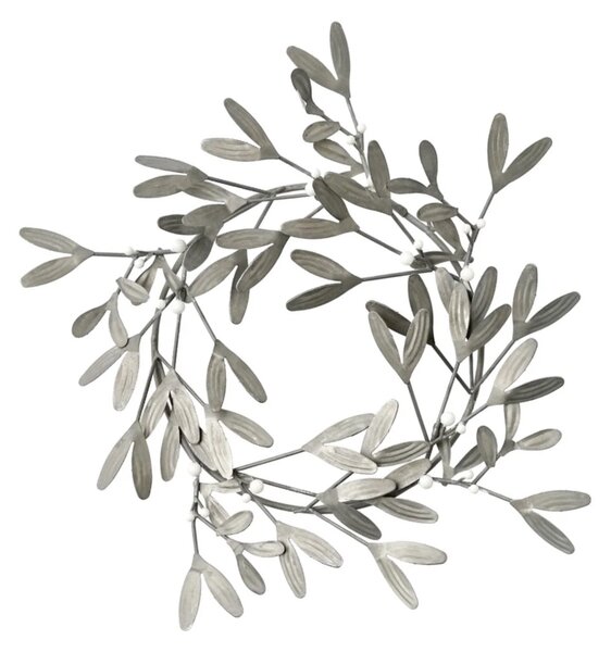 Lene Bjerre Dekorativní věnec Mistlia Mistletoe Light Grey - 40 cm LB322