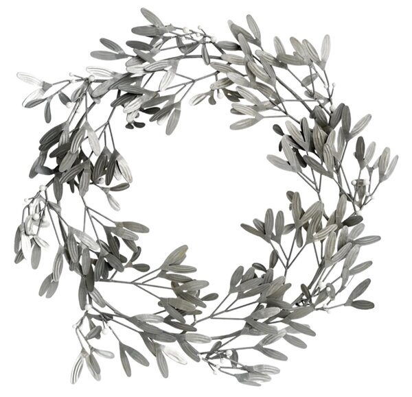 Lene Bjerre Dekorativní věnec Mistlia Mistletoe Light Grey - 64 cm LB321