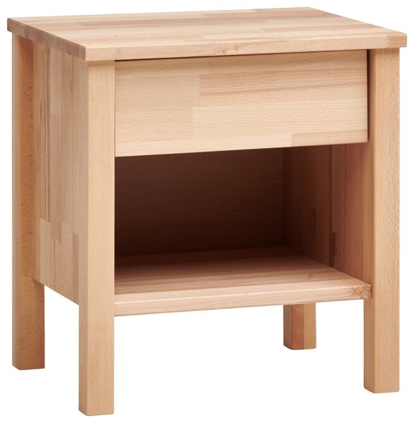 NOČNÍ STOLEK, jádrový buk, jádrový buk, 47/49/37 cm MID.YOU - Online Only noční stolky, Online Only