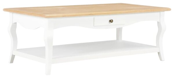 280011 Coffee Table White 110x60x40 cm MDF