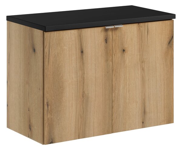 Comad Koupelnová skříňka pod deskové umyvadlo SET-NOA B Black 80 dub coast evoke/černá