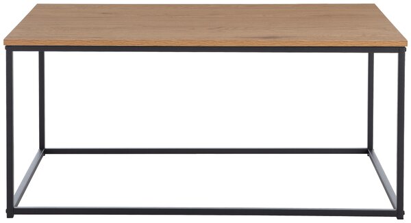 KONFERENČNÍ STOLEK, černá, barvy dubu, kov, kompozitní dřevo, 100/60/45 cm MID.YOU - Konferenční stolky, Online Only