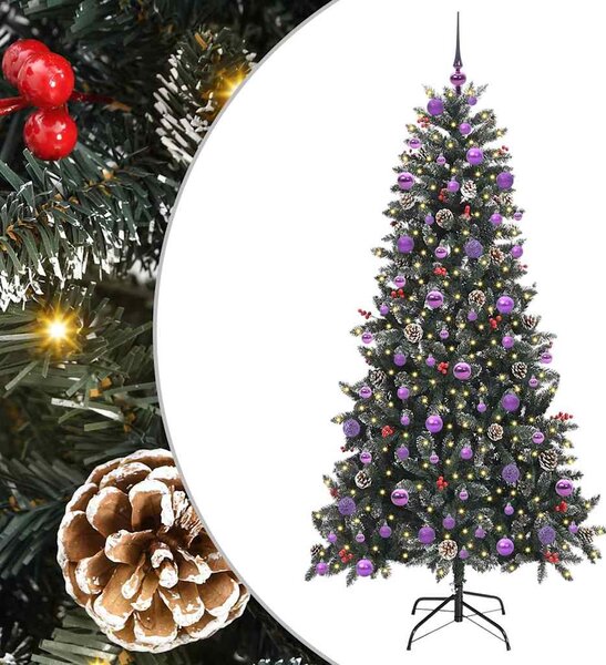Umělý vánoční stromeček Zelená 210 cm PVC, plast a ocel 3395898