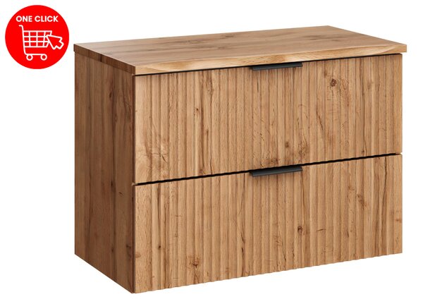 Comad Koupelnová skříňka pod deskové umyvadlo SET-ADO B NAT Wotan 80 dub wotan
