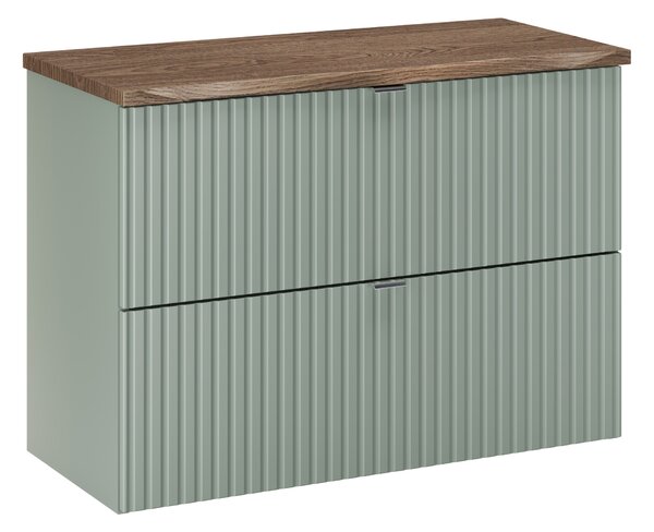Comad Koupelnová skříňka pod deskové umyvadlo SET-LRG B NAT Casella 80 zelená/dub casella