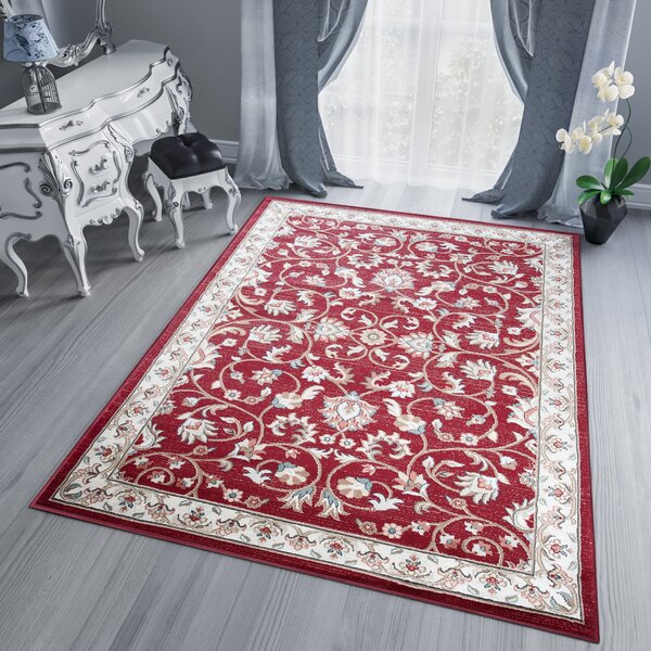 Makro Abra Kusový koberec klasický DUBAI T605A červený Rozměr: 80x150 cm