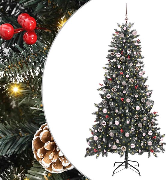 Umělý vánoční stromeček Zelená 210 cm PVC, plast a ocel 3395894