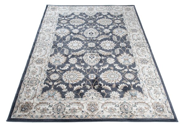 Makro Abra Kusový koberec klasický DUBAI T598B antracitový Rozměr: 80x150 cm