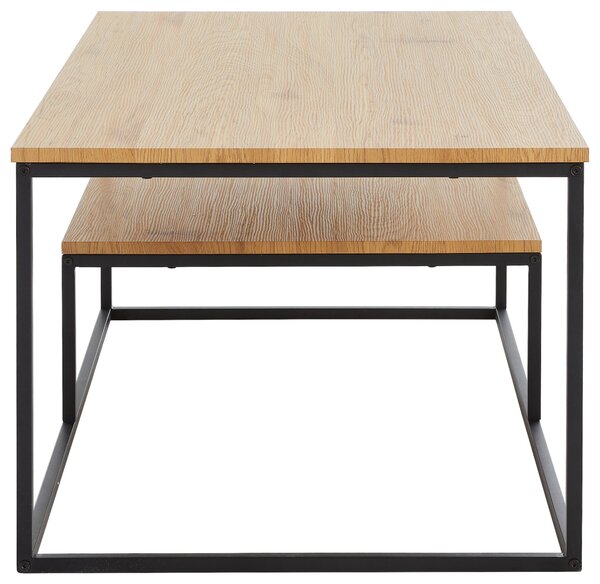 KONFERENČNÍ STOLEK, černá, barvy dubu, kov, kompozitní dřevo, 110/60/45 cm MID.YOU - Konferenční stolky, Online Only