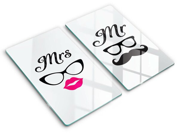Krájecí prkénko skleněné Mrs mr