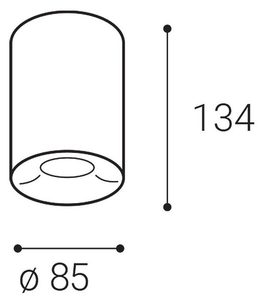 LED2 1150651 LED2 Stropní svítidlo TUBUS II C, W 9W 3000K/3500K/4000K UGR bílá - LED2 Lighting