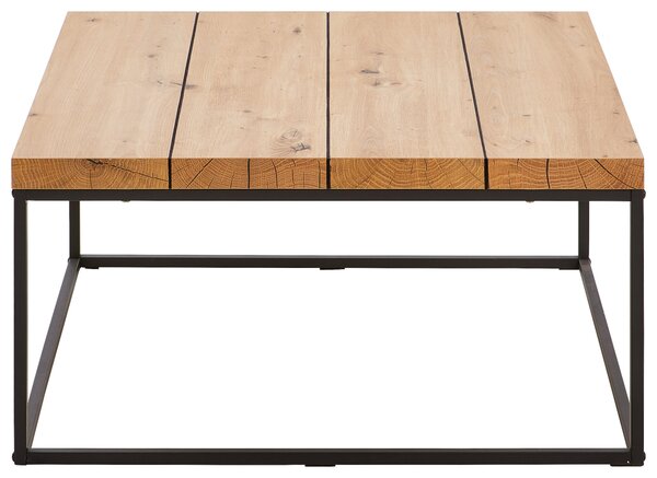 KONFERENČNÍ STOLEK, černá, barvy dubu, kov, kompozitní dřevo, 80/40/80 cm P & B - Konferenční stolky, Online Only