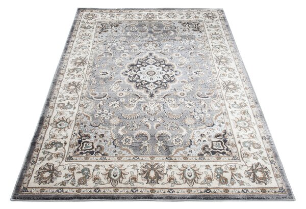 Makro Abra Kusový koberec klasický DUBAI Z287A šedý Rozměr: 60x100 cm
