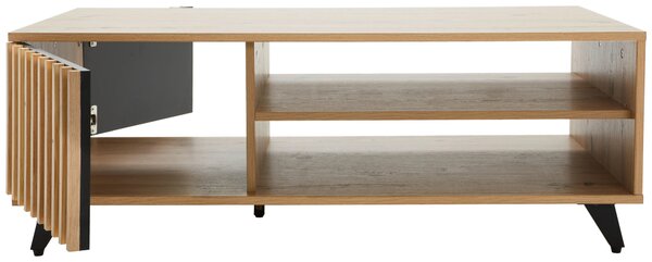 KONFERENČNÍ STOLEK, černá, barvy dubu, kov, kompozitní dřevo, 110/60/39 cm MID.YOU - Konferenční stolky, Online Only