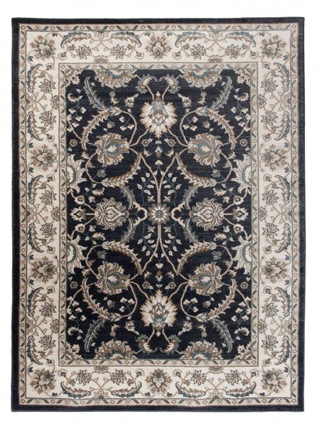 Makro Abra Kusový koberec klasický DUBAI L749B antracitový Rozměr: 80x150 cm