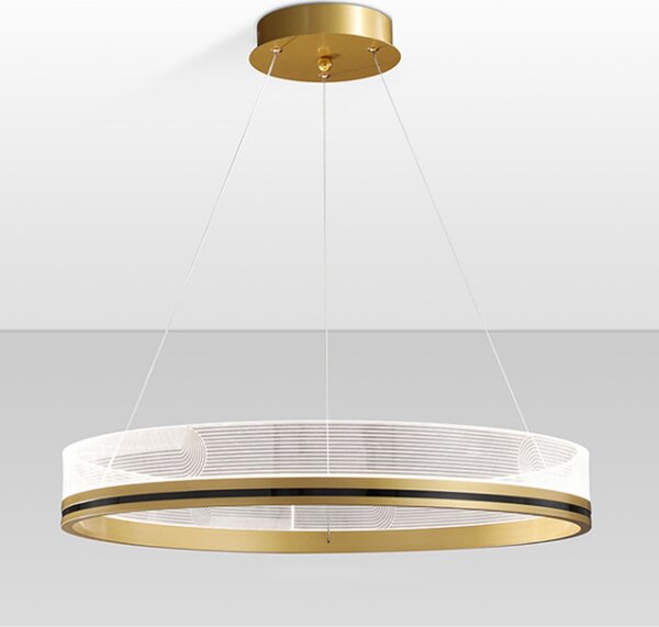 Toolight Toolight, LED závěsné svítidlo 40cm APP1189-CP, zlatá, OSW-40019