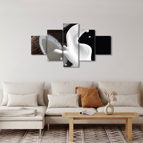 Obraz - kokosové mléko (125x70 cm)