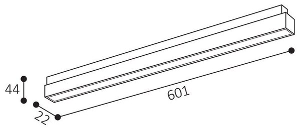 LED2 6481983DTW LED2 Lištové svítidlo MAGLINE III 60, B DALI TW 24W 2700K-6500K černá - LED2 Lighting