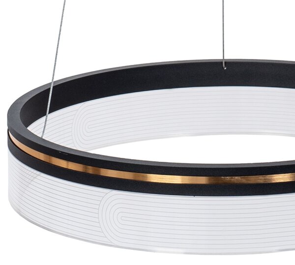Toolight Závěsné svítidlo s APP1191-CP 40cm Black