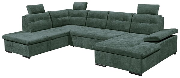 SEDACÍ SOUPRAVA, textil, tmavě zelená Livetastic - Sedací soupravy, Online Only