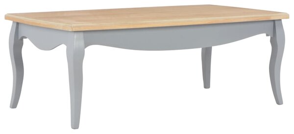 280002 Coffee Table Grey and Brown 110x60x40 cm Solid Pine Wood