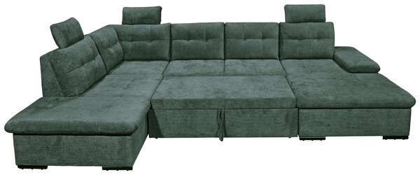 SEDACÍ SOUPRAVA, textil, tmavě zelená Livetastic - Sedací soupravy, Online Only