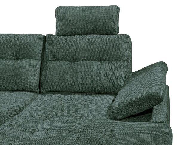 SEDACÍ SOUPRAVA, textil, tmavě zelená Livetastic - Sedací soupravy, Online Only