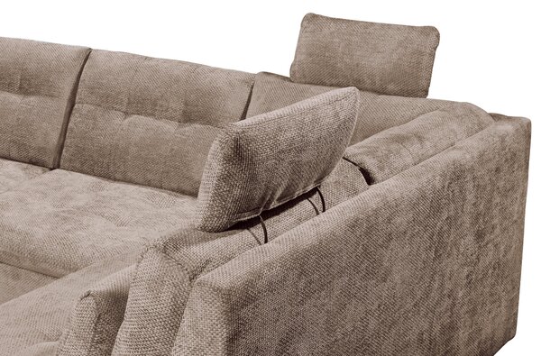 SEDACÍ SOUPRAVA, textil, šedohnědá Livetastic - Sedací soupravy, Online Only