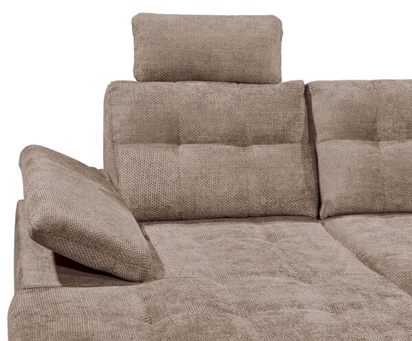 SEDACÍ SOUPRAVA, textil, šedohnědá Livetastic - Sedací soupravy, Online Only