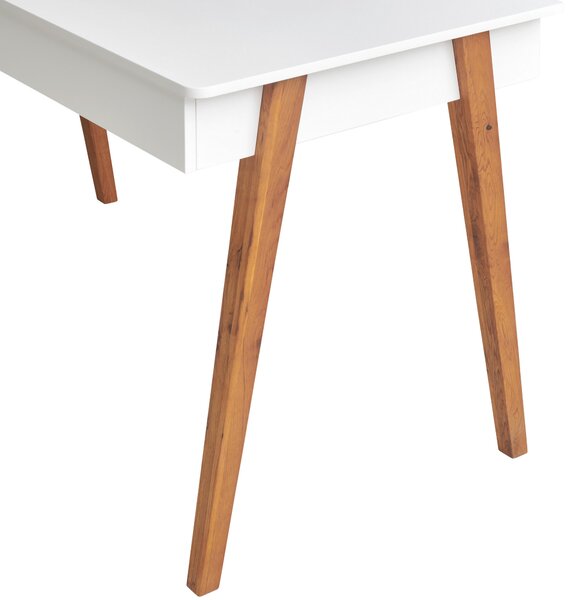 PSACÍ STŮL, bílá, barvy dubu, 120/60/76 cm MID.YOU - Online Only psací stoly, Online Only