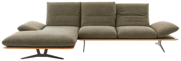 ROHOVÁ SEDAČKA, dřevo, textil, zelená Dieter Knoll - Sedací soupravy