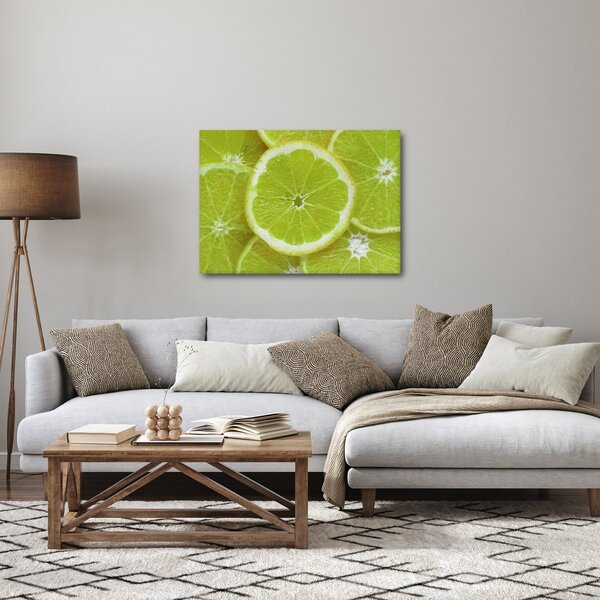 Obraz - citróny na řezu (70x50 cm)