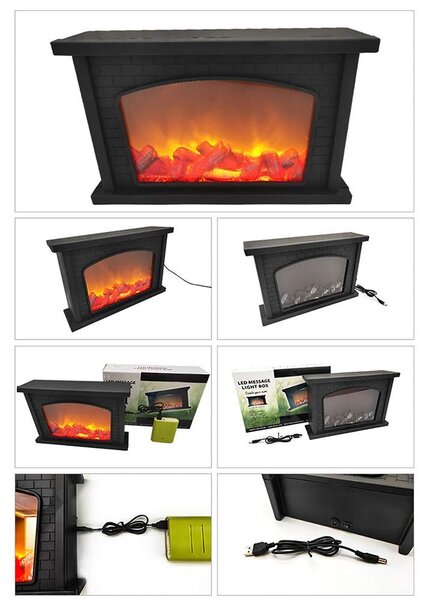 Simulátor lampy s efektem plamene – napájený bateriemi – rozměry 8,5 x 8,5 x 8,5 cm – vyrobený z polypropylenového plastu – vhodný pro vnitřní i venkovní dekorace