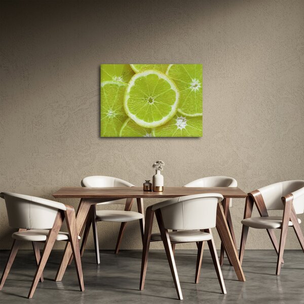 Obraz - citróny na řezu (70x50 cm)