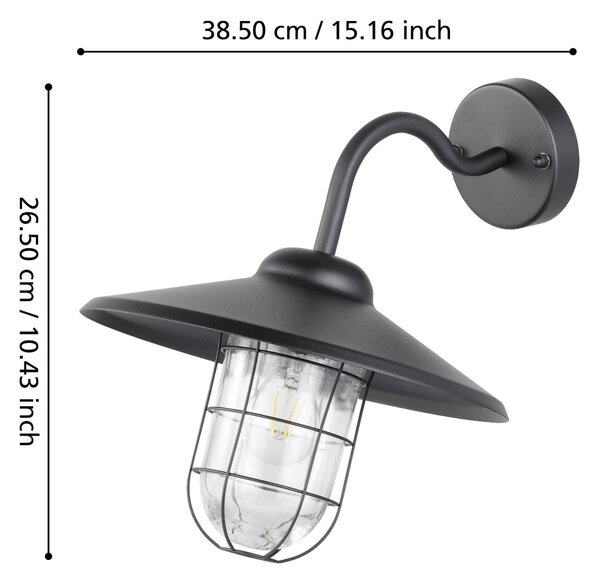 VENKOVNÍ SVÍTIDLO, 30/25/38 cm Eglo - Online Only svítidla, Online Only