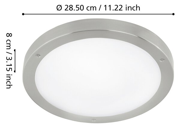 VENKOVNÍ NÁSTĚNNÉ SVÍTIDLO, 28,5/28,5/8 cm Eglo - Online Only svítidla, Online Only