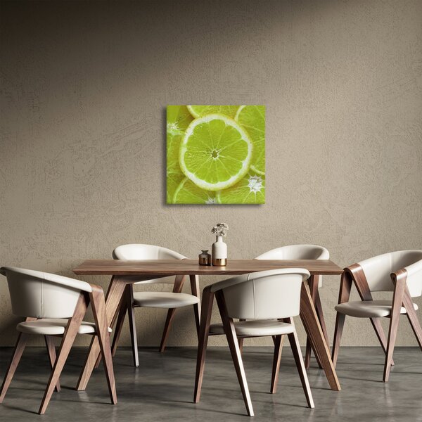 Obraz - citróny na řezu (30x30 cm)