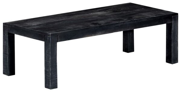 Konferenční stolek černý 110 x 50 x 35 cm masivní mangovník
