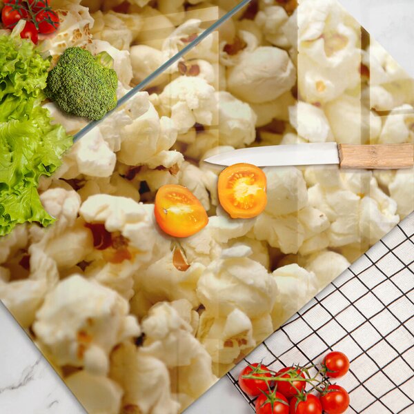 Krájecí prkénko skleněné Popcorn
