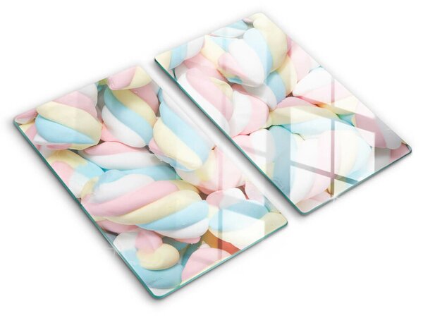 Krájecí prkénko skleněné Barevné marshmallows