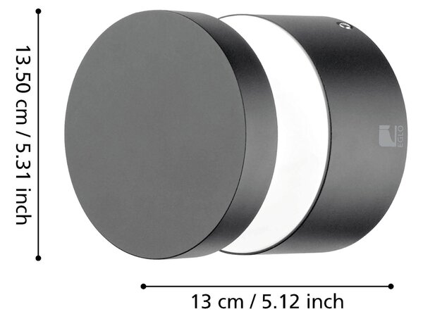 VENKOVNÍ LED SVÍTIDLO 13,5/13 cm Eglo - Online Only svítidla, Online Only