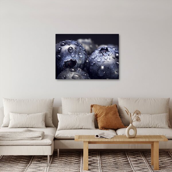 Obraz ovoce s kapkami vody (70x50 cm)